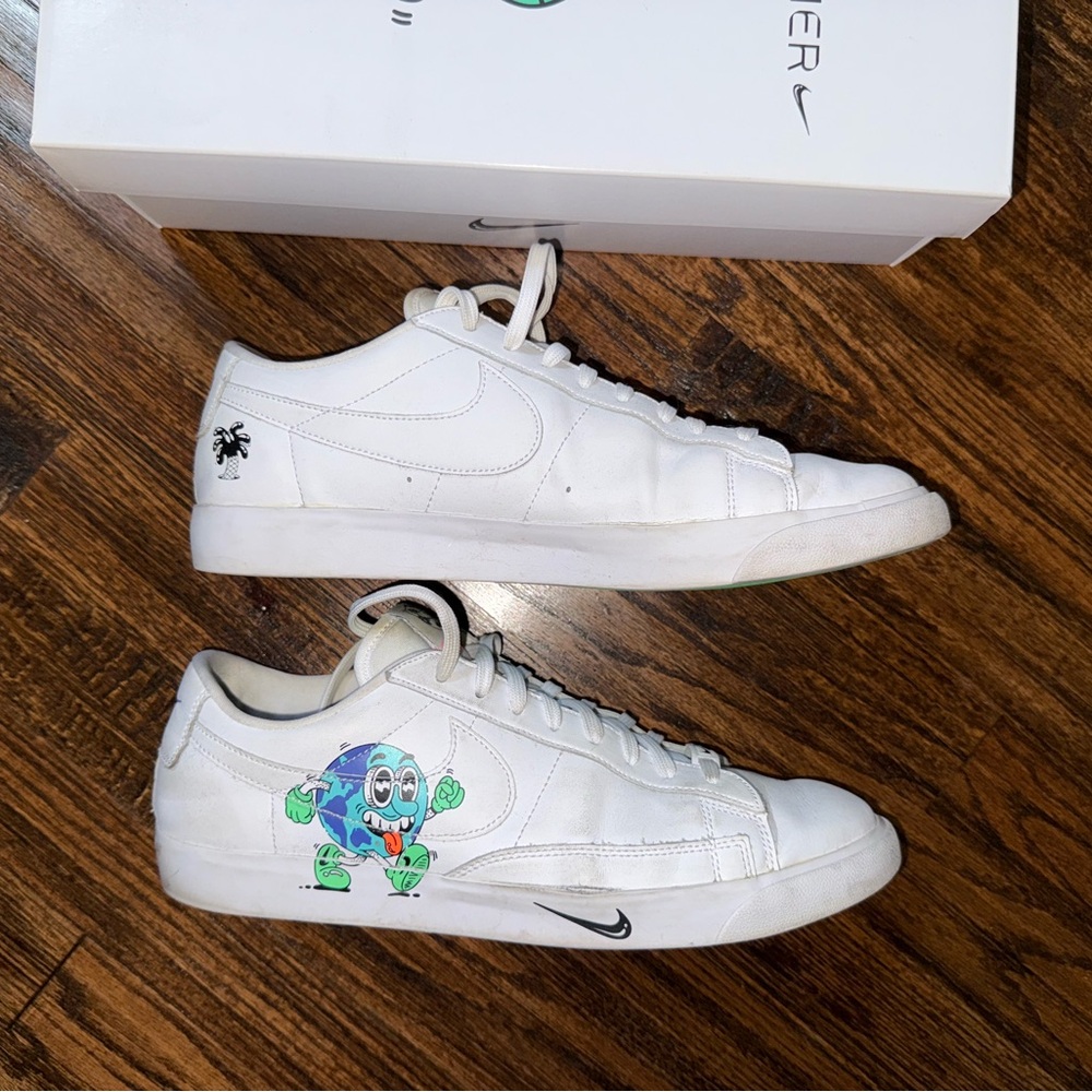 Nike Blazer Flyleather QS Steve Harrington Earth Day 2019 CI5546-100 Size 11 - Picture 3 of 10